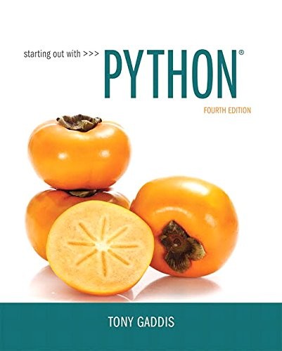 Starting Out with Python — Tony Gaddis (2017)