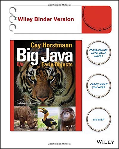 Big Java: Early Objects — Cay S. Horstmann (2016)