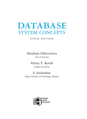 Database System Concepts — Henry F. Korth et al. (2010)