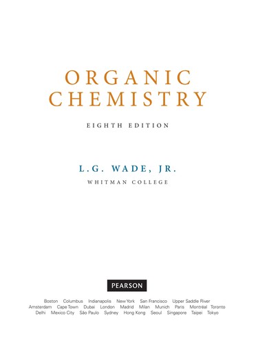 Organic Chemistry — L. G. Wade (2013)