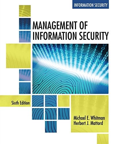 Management of Information Security — Michael E. Whitman et al. (2018)