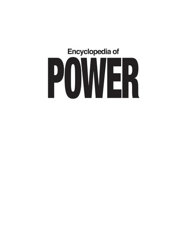 Encyclopedia of Power — Keith Dowding (2011)