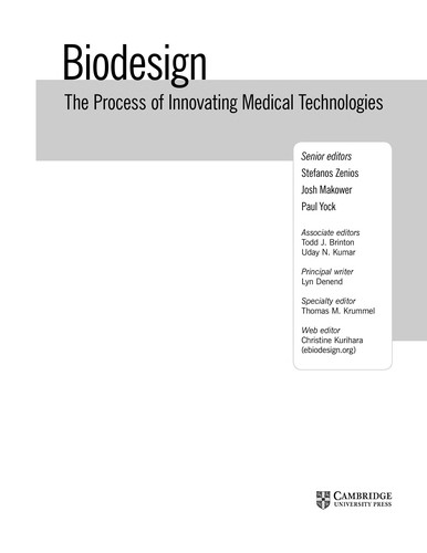 Biodesign — Stefanos Zenios et al. (2010)