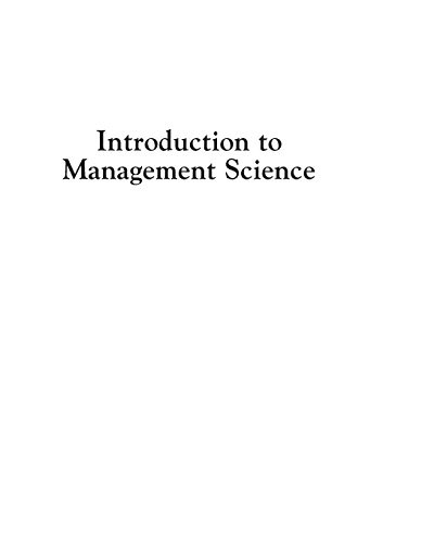 Introduction to Management Science — Bernard W. Taylor (III) (2016)