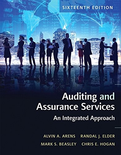 Auditing and Assurance Services — Alvin A. Arens et al. (2017)
