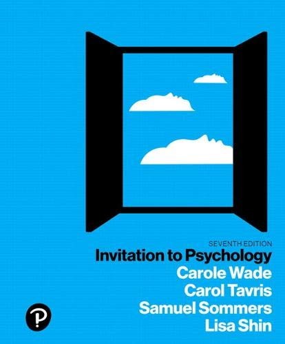 Invitation to Psychology — Carole Wade et al. (2017)
