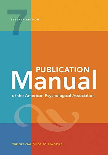 Publication Manual of the American Psychological Association — American Psychological Association