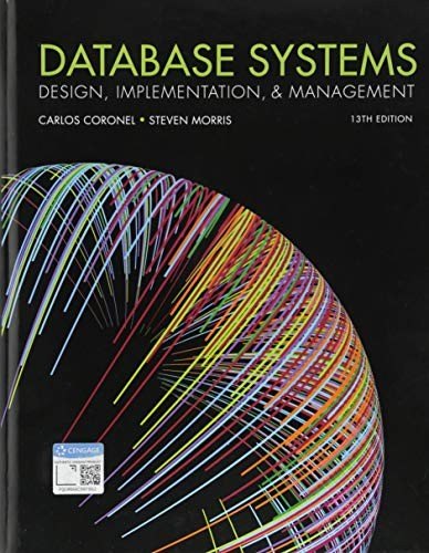 Database Systems: Design, Implementation, & Management — Carlos Coronel et al. (2018)