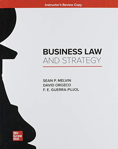 Business Law and Strategy Instructor Edition — Sean Melvin (2020)