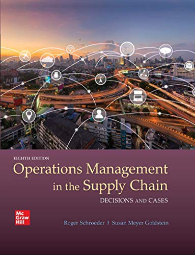 Operations Management in the Supply Chain Decisions and Cases — Roger G. Schroeder (2020)