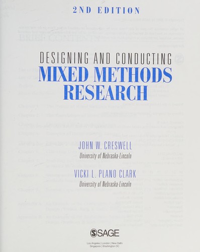 Designing and Conducting Mixed Methods Research — John W. Creswell et al. (2011)