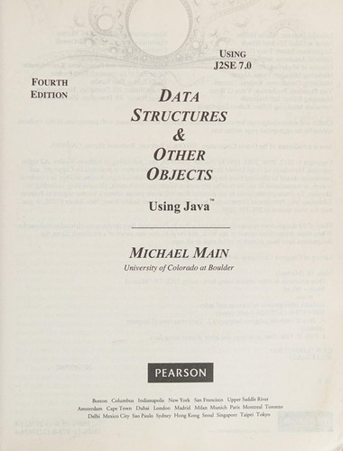 Data Structures and Other Objects Using Java — Michael Main (2012)