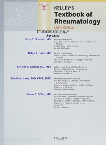 Kelley's Textbook of Rheumatology — Gary S. Firestein et al. (2013)