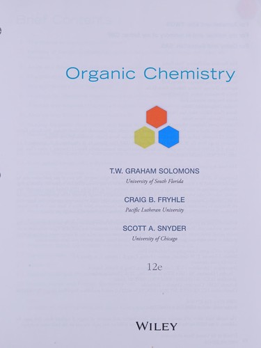 Organic Chemistry — T. W. Graham Solomons et al. (2016)