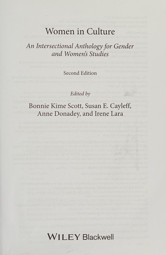 Women in Culture: An Intersectional Anthology for Gender and Women's Studies — Bonnie Kime Scott et al. (2016)