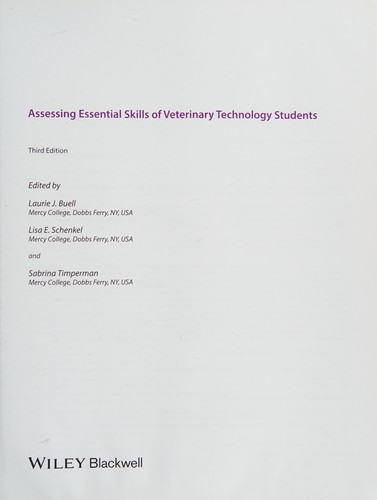 Assessing Essential Skills of Veterinary Technology Students — Laurie J. Buell et al. (2017)
