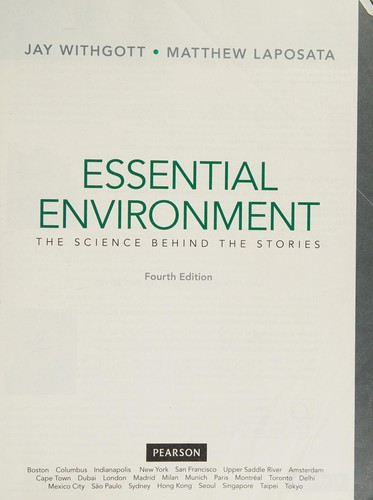 Essential Environment: The Science Behind the Stories — Jay Withgott et al. (2012)