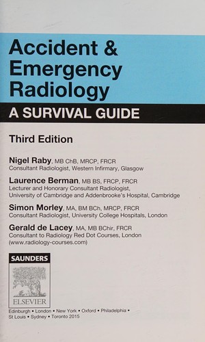 Accident & Emergency Radiology: Case Review — Nigel Raby et al. (2015)