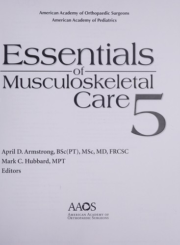 AAOS Essentials of Musculoskeletal Care — AAOS et al. (2018)