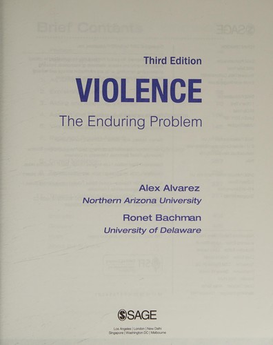 Violence: The Enduring Problem — Alex Alvarez et al. (2016)