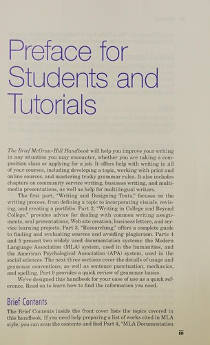 Brief McGraw-Hill Handbook MLA 2016 UPDATE — Janice Peritz et al. (2017)