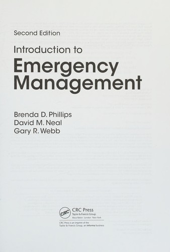 Introduction to Emergency Management, Second Edition — Brenda Phillips et al. (2016)