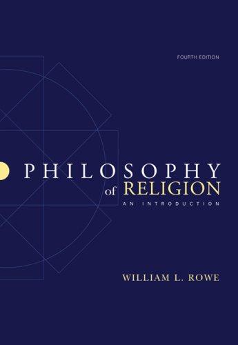 Philosophy of Religion: An Introduction — William L. Rowe (2006)