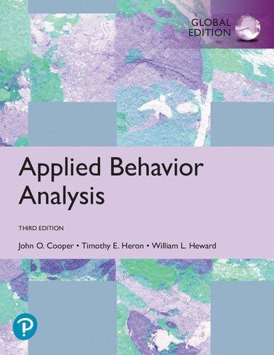 Applied Behavior Analysis, Global Edition — John O. Cooper et al. (2020)