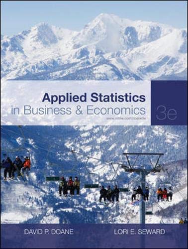 Applied Statistics in Business and Economics — David Doane et al. (2010)