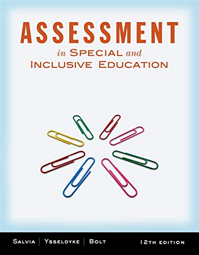 Assessment: In Special and Inclusive Education — John Salvia et al. (2012)