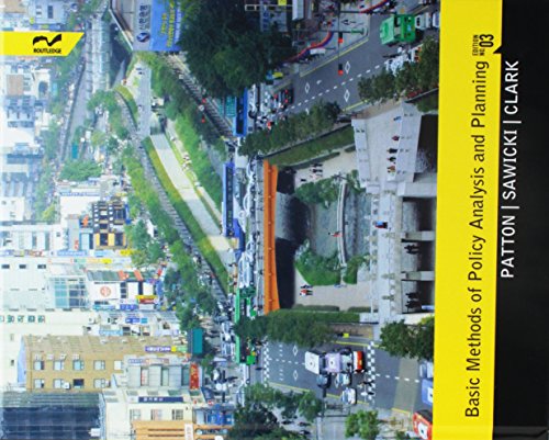 Basic Methods of Policy Analysis and Planning — Carl Patton et al. (2017)