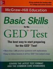 Basic Skills for the General Educational Development Test (2015)