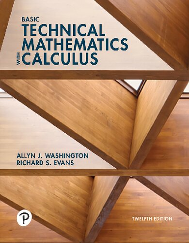 Basic Technical Mathematics with Calculus — Allyn J. Washington et al. (2023)