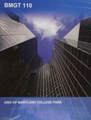 BMGT 110 (Univ of Maryland College Park) (2016)