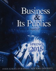 Business & Its Publics: Readings for Inquiry & Discourse