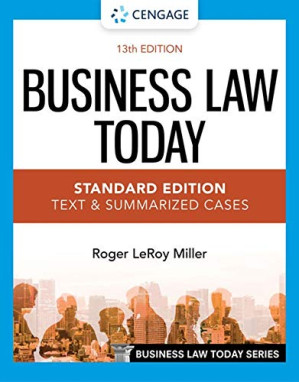 Business Law Today: Standard Edition: Text and Summarized Cases — Roger LeRoy Miller (2022)