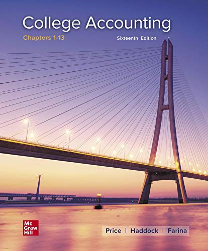 College Accounting — John Ellis Price et al. (2021)