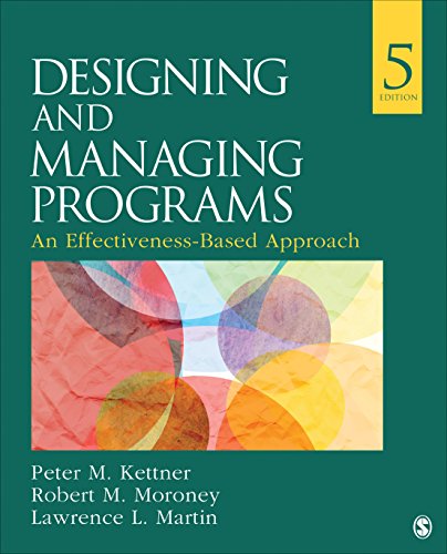 Designing and Managing Programs: An Effectiveness-Based Approach — Peter M. Kettner et al. (2016)