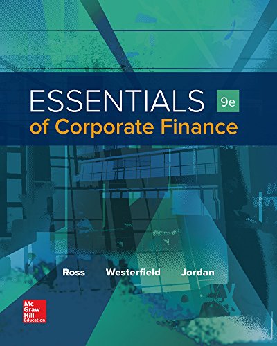 Essentials of Corporate Finance — Stephen Ross et al. (2016)