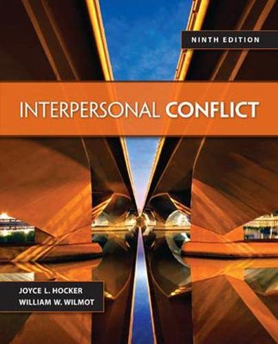 Interpersonal Conflict — Joyce L. Hocker et al. (2013)