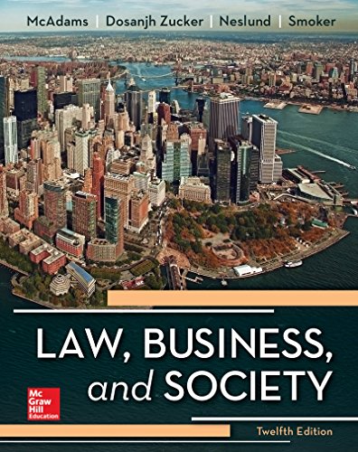 Law, Business and Society — Tony McAdams et al. (2017)