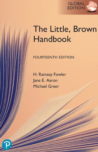 The Little, Brown Handbook, Global Edition — JANE. FOWLER AARON (H.) et al. (2022)