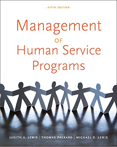 Management of Human Service Programs — Judith A. Lewis et al. (2011)