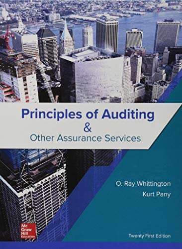 Principles of Auditing & Other Assurance Services — Ray Whittington et al. (2018)