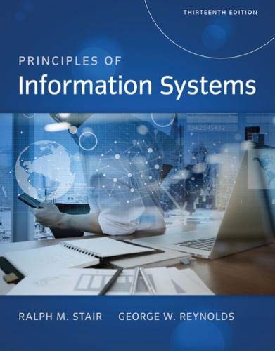 Principles of Information Systems — Ralph Stair et al. (2016)