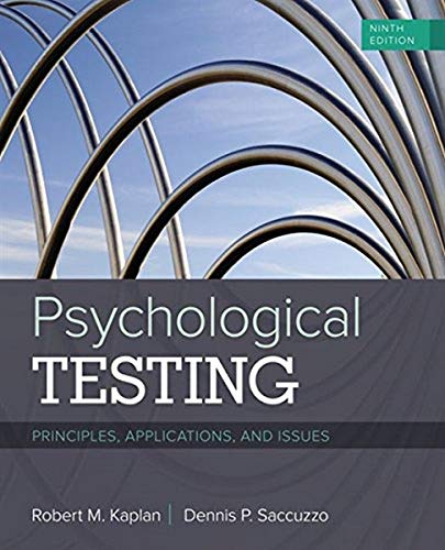 Psychological Testing: Principles, Applications, and Issues — Robert M. Kaplan et al. (2017)