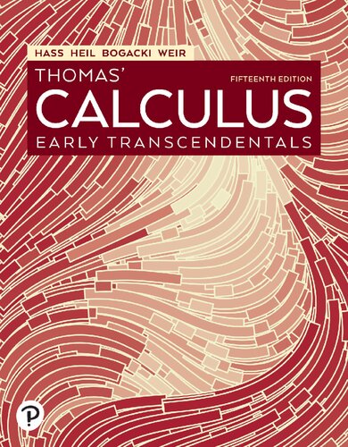 Thomas' Calculus: Early Transcententals — Joel Hass et al. (2023)