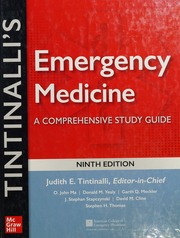 Tintinalli's Emergency Medicine: A Comprehensive Study Guide, 9th edition — Judith E. Tintinalli et al. (2019)