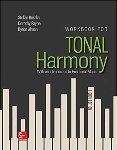 Tonal Harmony — Stefan Kostka, Tonal Harmony et al. (2017)