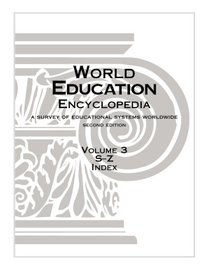 World Education Encyclopedia: a survey of educational systems worldwide, Volume 3: S-Z, Index By Rebecca Marlow-Ferguson - 9788120320536